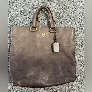 Prada Ombré shopping tote
